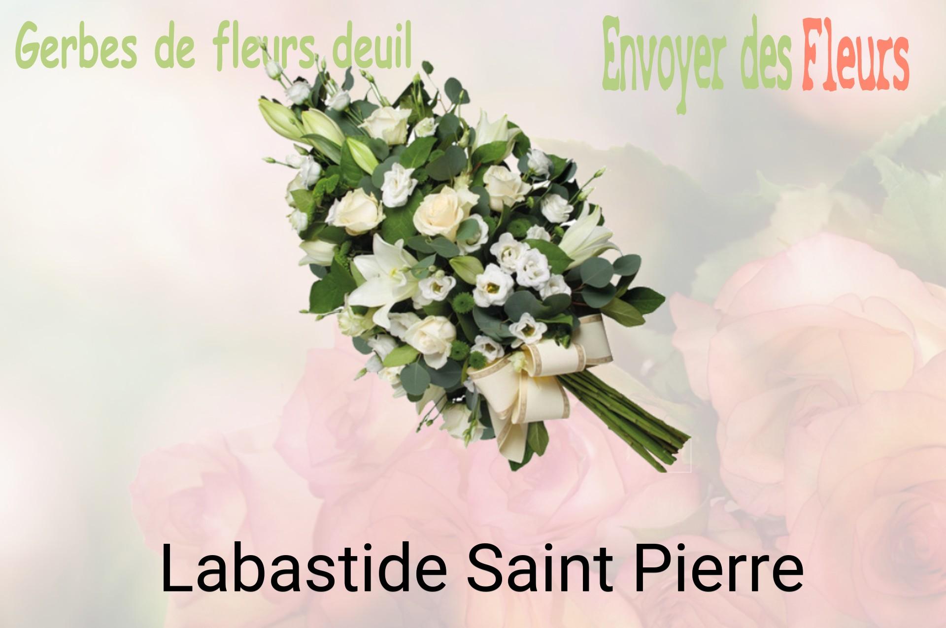 Gerbe de fleurs de deuil livrée à Labastide-Saint-Pierre